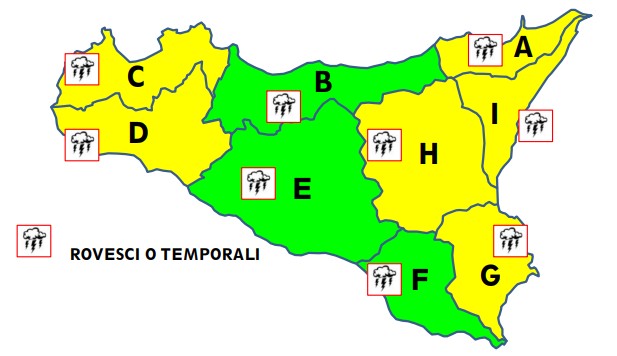Peggiora il tempo in Sicilia occidentale: torna l’allerta gialla nel trapanese