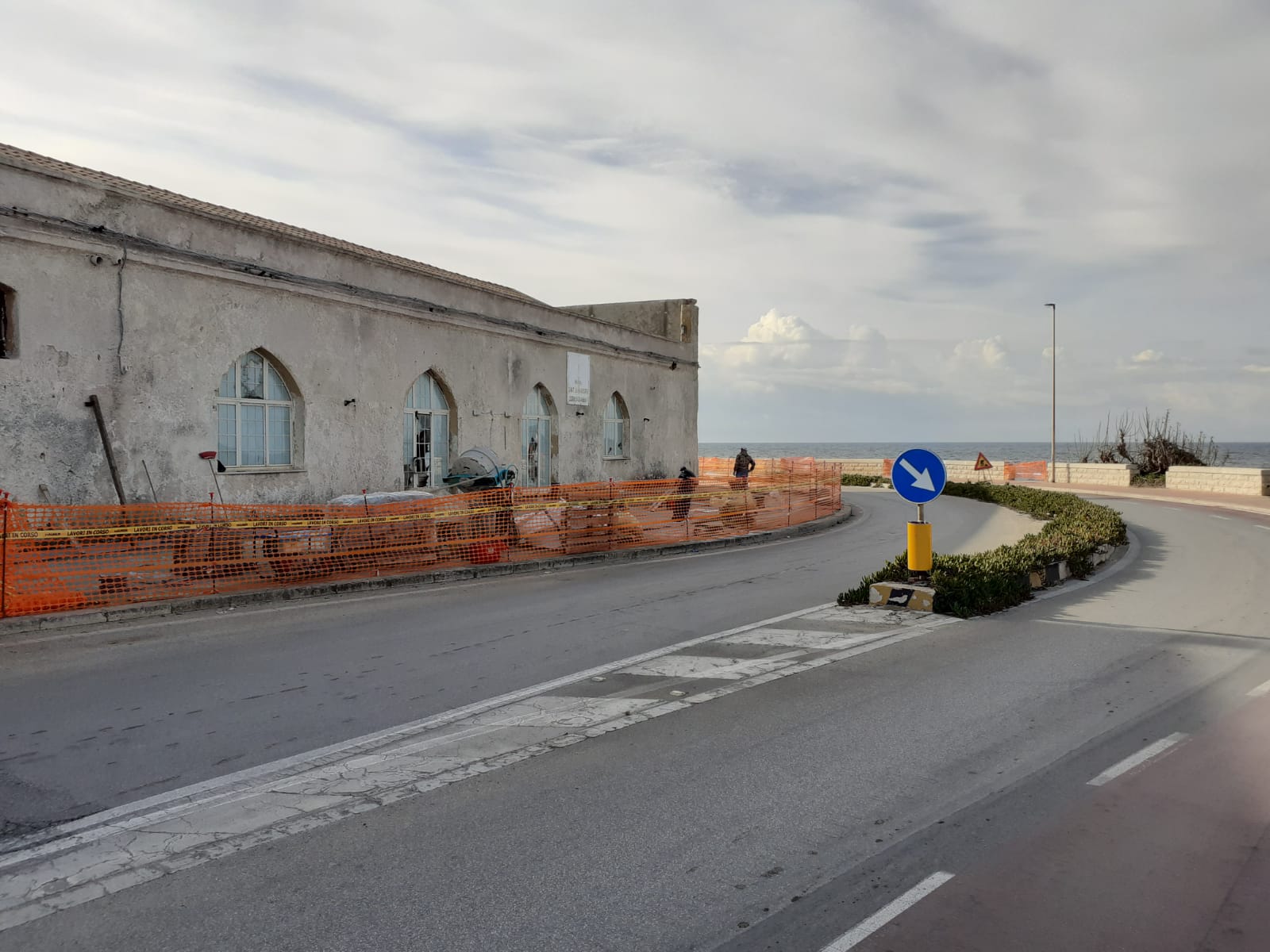 Marsala, continuano i lavori di messa in sicurezza del Lungomare Boeo