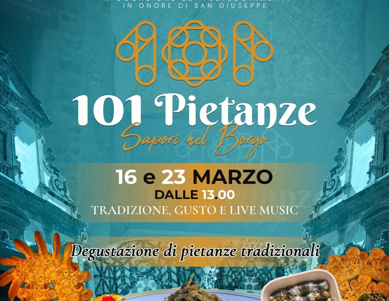 Salemi, alla Festa di San Giuseppe ‘101 pietanze – Sapori nel Borgo’