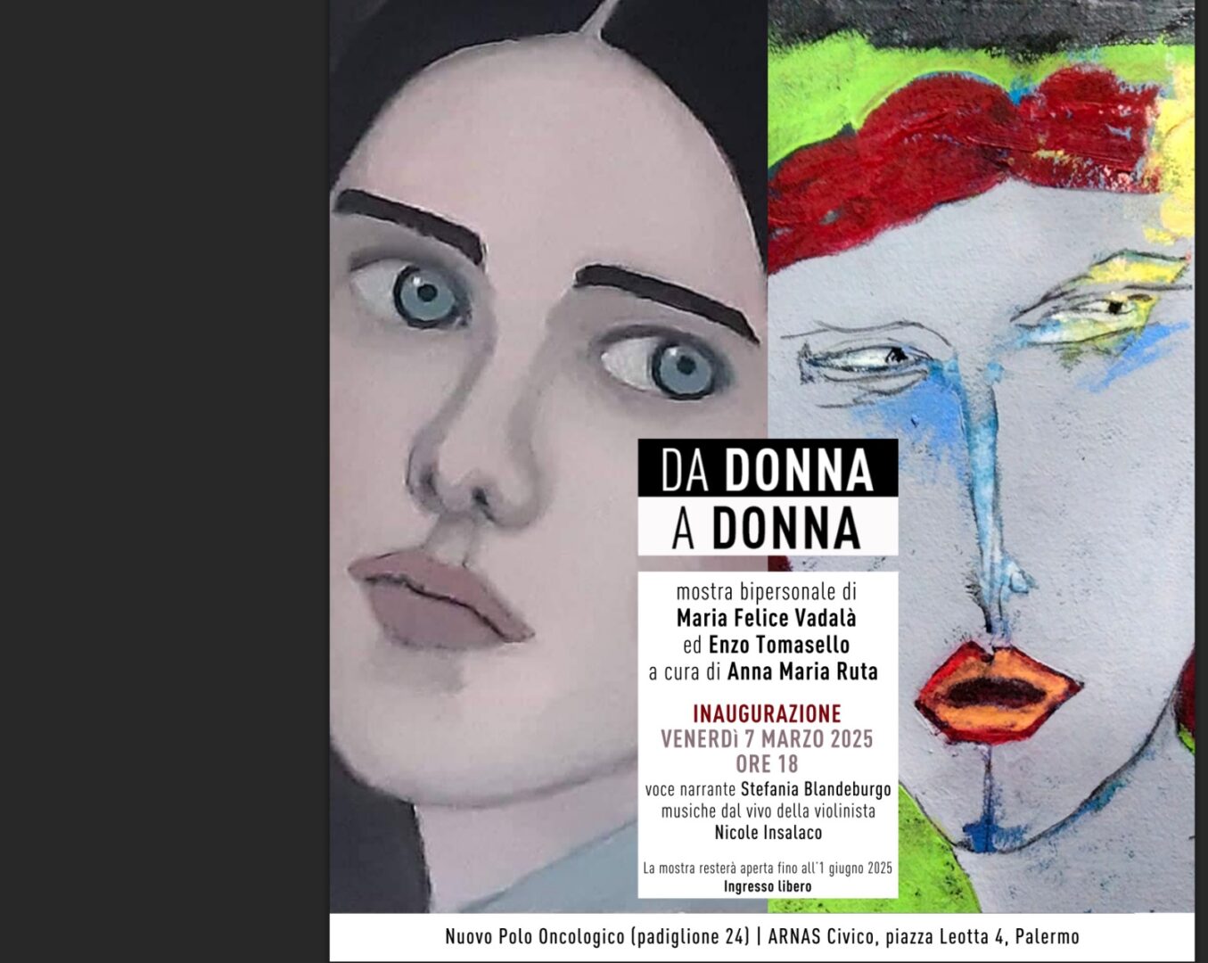 Palermo, al Polo Oncologico dell’Arnas Civico mostra “Da Donna a Donna”