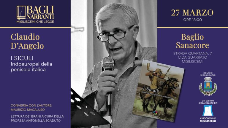 “I Siculi indoeuropei” raccontati da Claudio D’Angelo a Misiliscemi