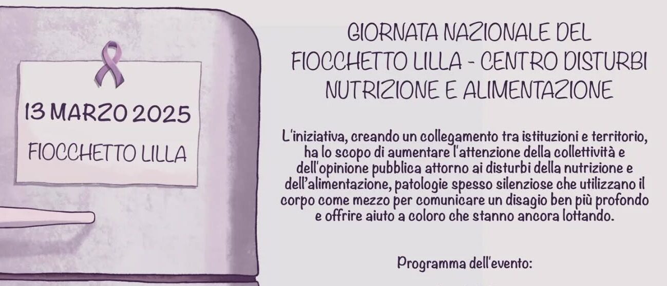 Trapani: una panchina lilla contro i disturbi alimentari si inaugurerà a Villa Margherita a Trapani