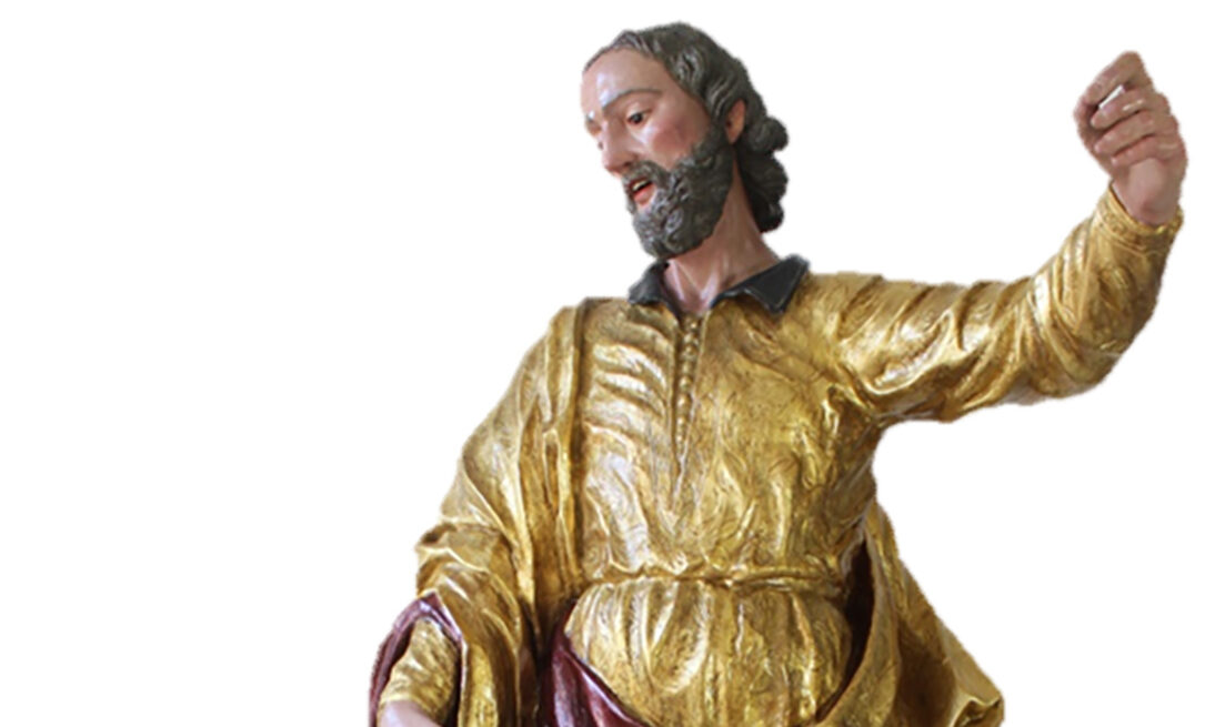 A Santa Ninfa restaurata la statua di San Giuseppe con bambino