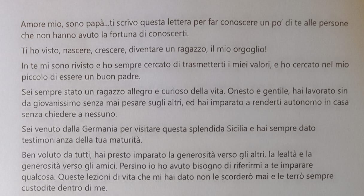 Leonardo morto a Mazara, il padre: “Piango la tua assenza” e mostra i video del luogo