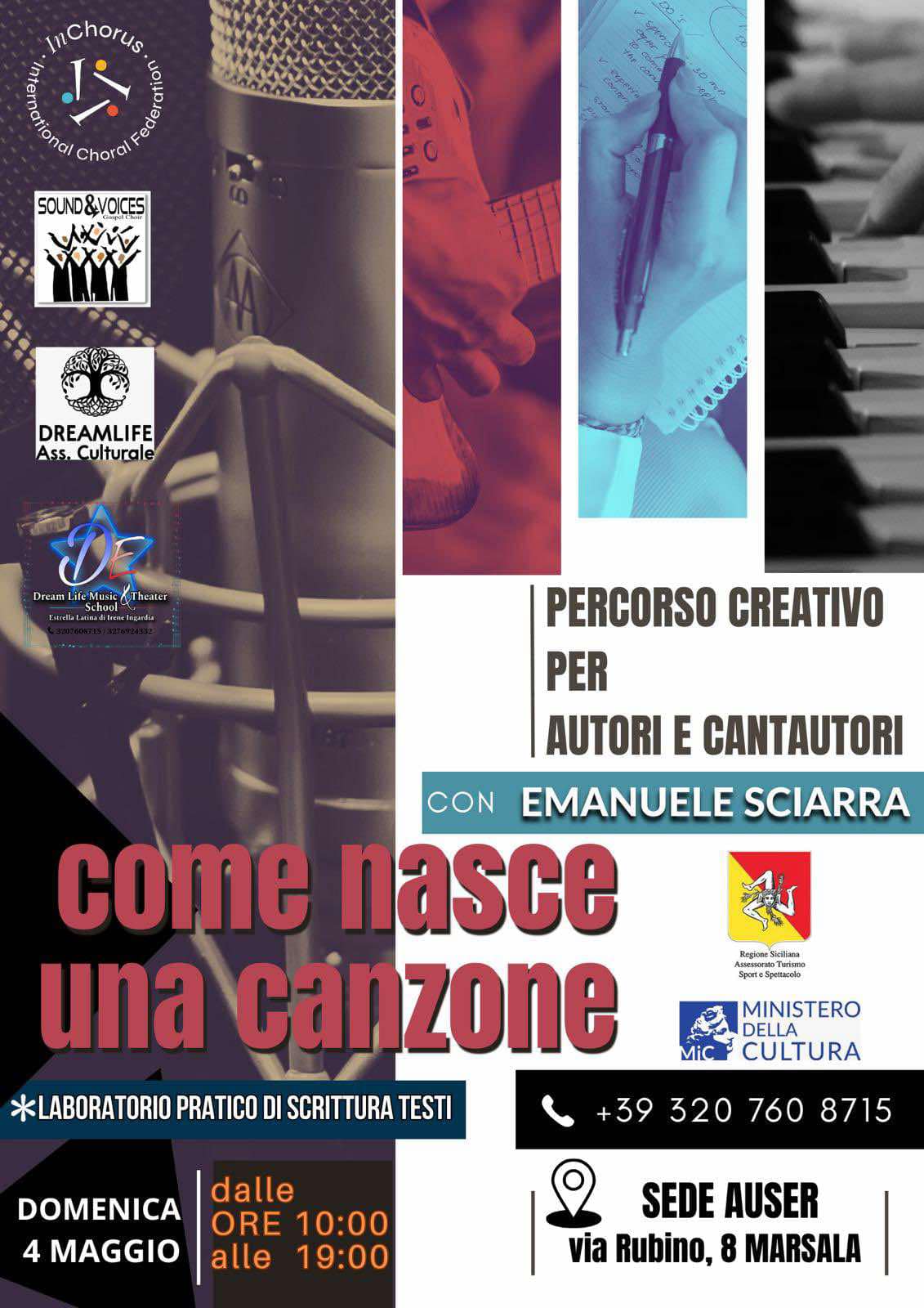 Come nasce una canzone? Una giornata di formazione all’Auser di Marsala