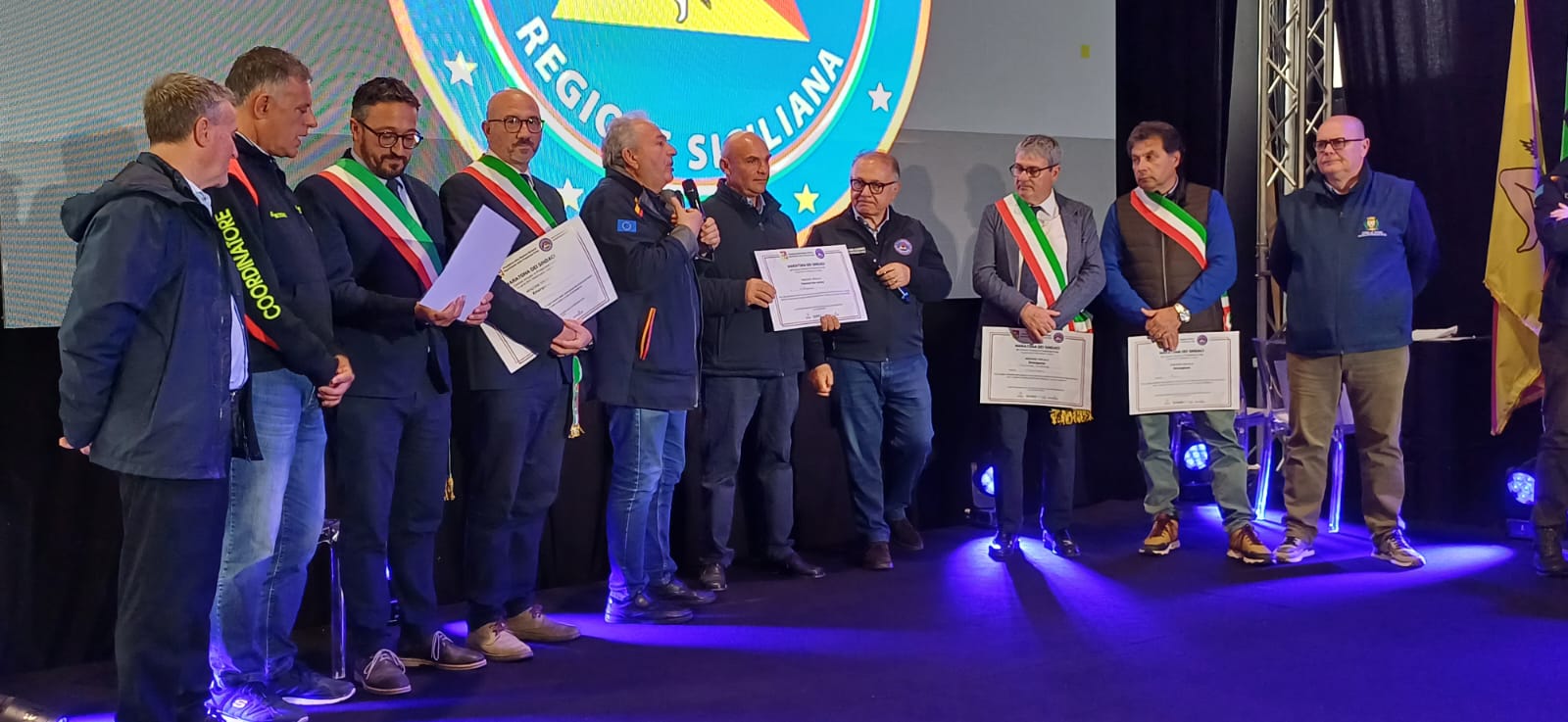 Petrosino premiata alla Maratona dei Sindaci dalla Protezione Civile