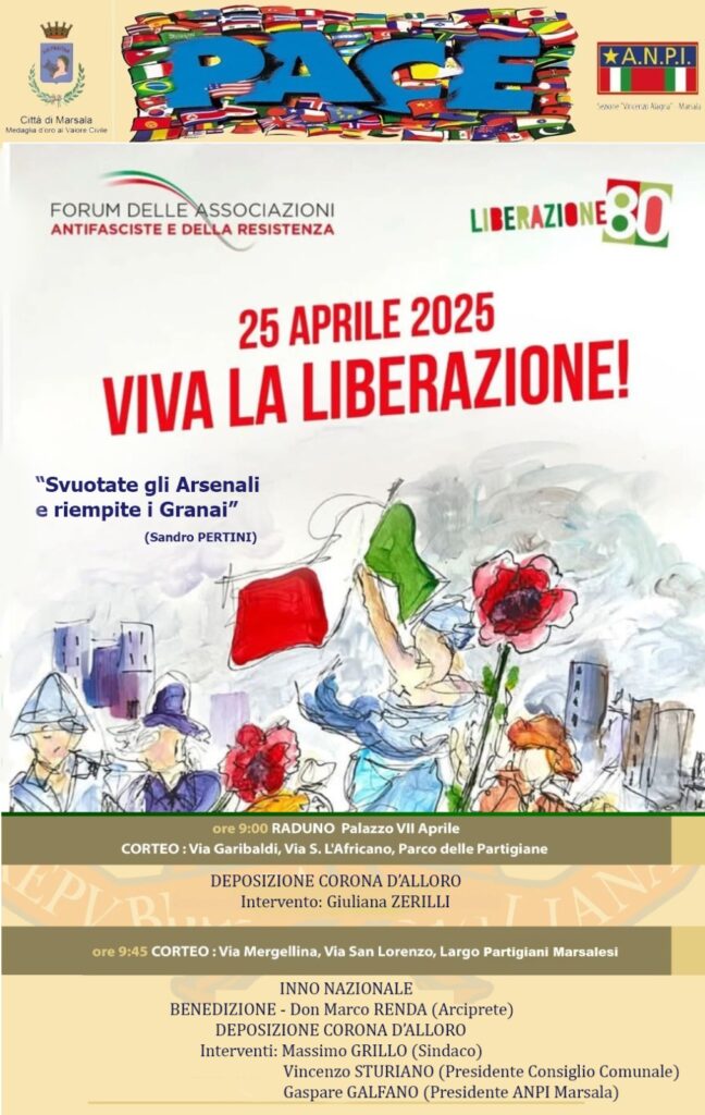 locandina 25 aprile 2025 Marsala