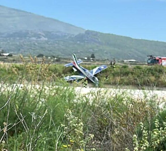 Pantelleria, aereo va fuori pista durante l’esibizione delle Frecce Tricolore