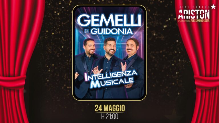 I Gemelli di Guidonia sul palco del Teatro Ariston di Trapani