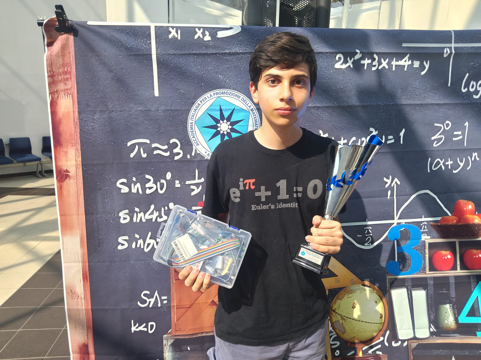 Giochi Matematici del Mediterraneo, secondo posto per lo studente del Liceo “Ruggieri” Alessio Montalto