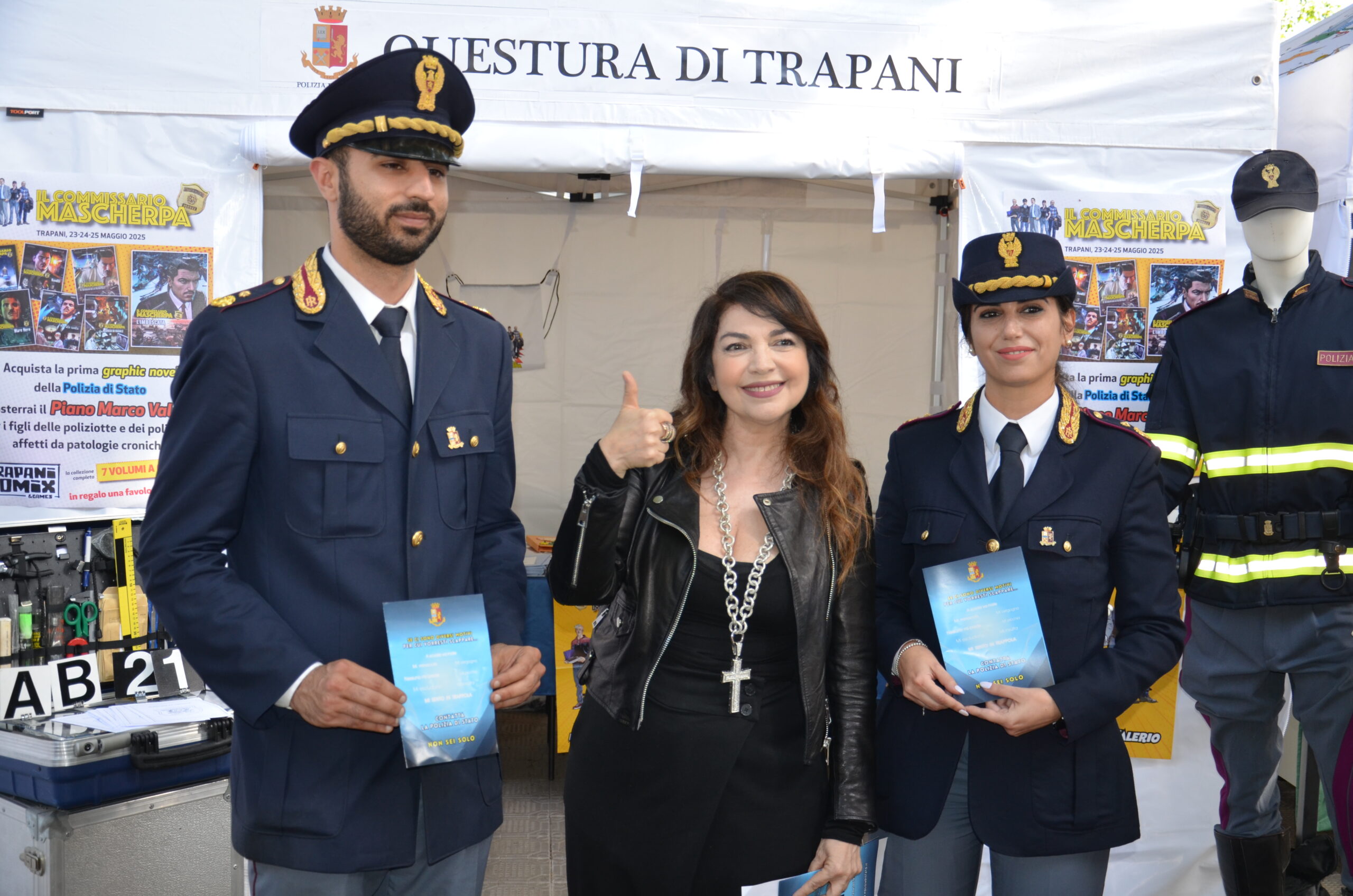 La Polizia di Stato presente al Trapani Comix 2025