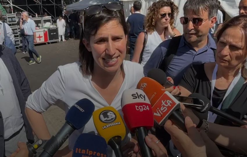 Schlein “In piazza Italia che non tace, Gaza è dei palestinesi”