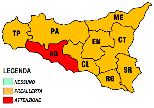 Ancora caldo torrido in Sicilia. Domenica allerta rossa per rischio incendi nell’agrigentino
