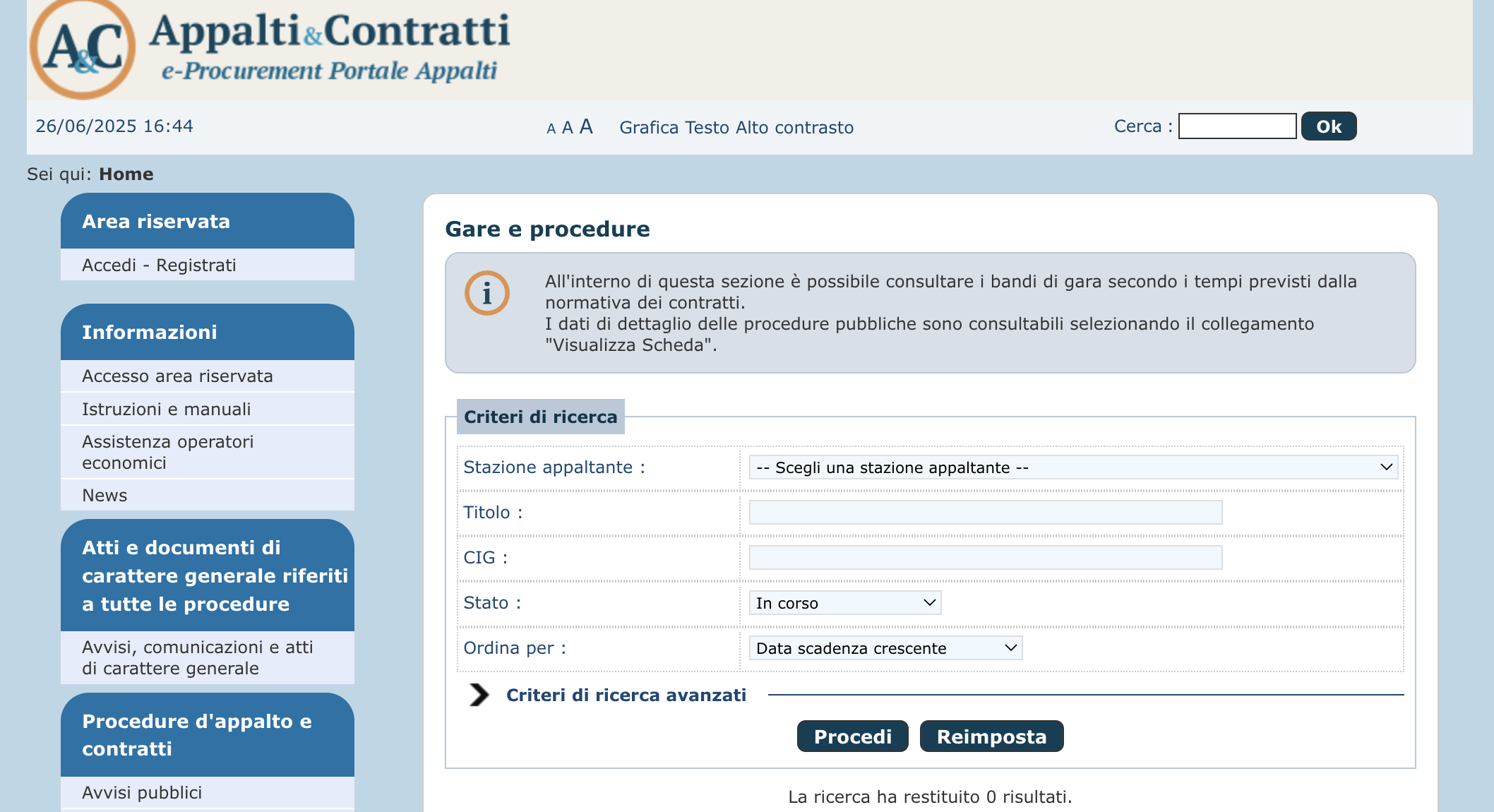 Sul sito del Comune di Marsala nuovo Elenco Telematico per gli operatori economici