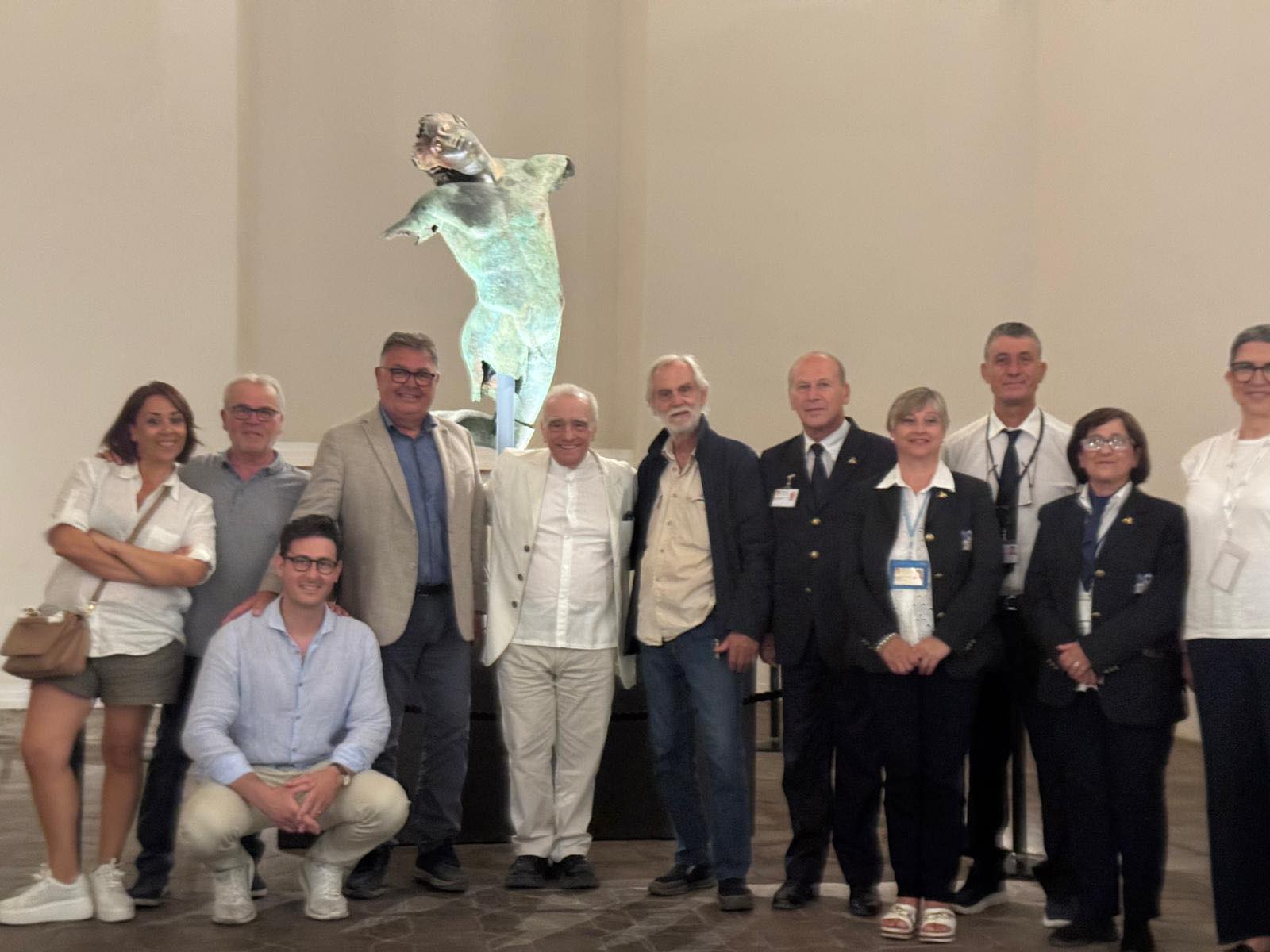 A Mazara il regista Martin Scorsese visita il Museo del Satiro