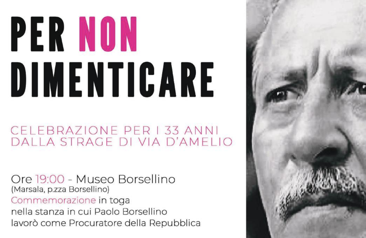 I Magistrati marsalesi commemorano in Piazza Paolo Borsellino