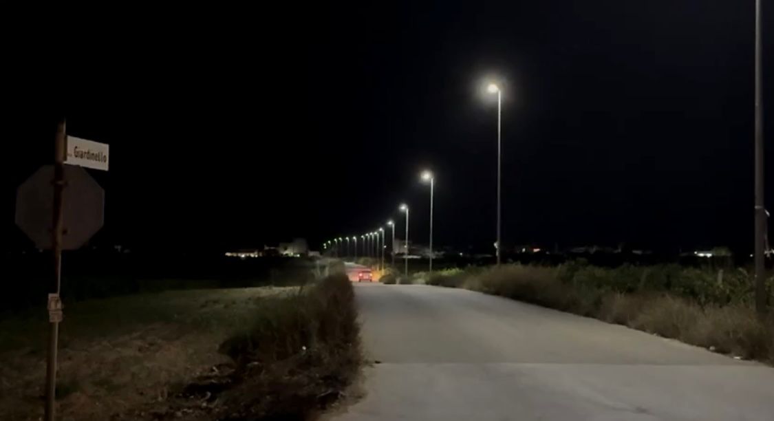 A Petrosino per la prima volta si illuminano diverse vie cittadine