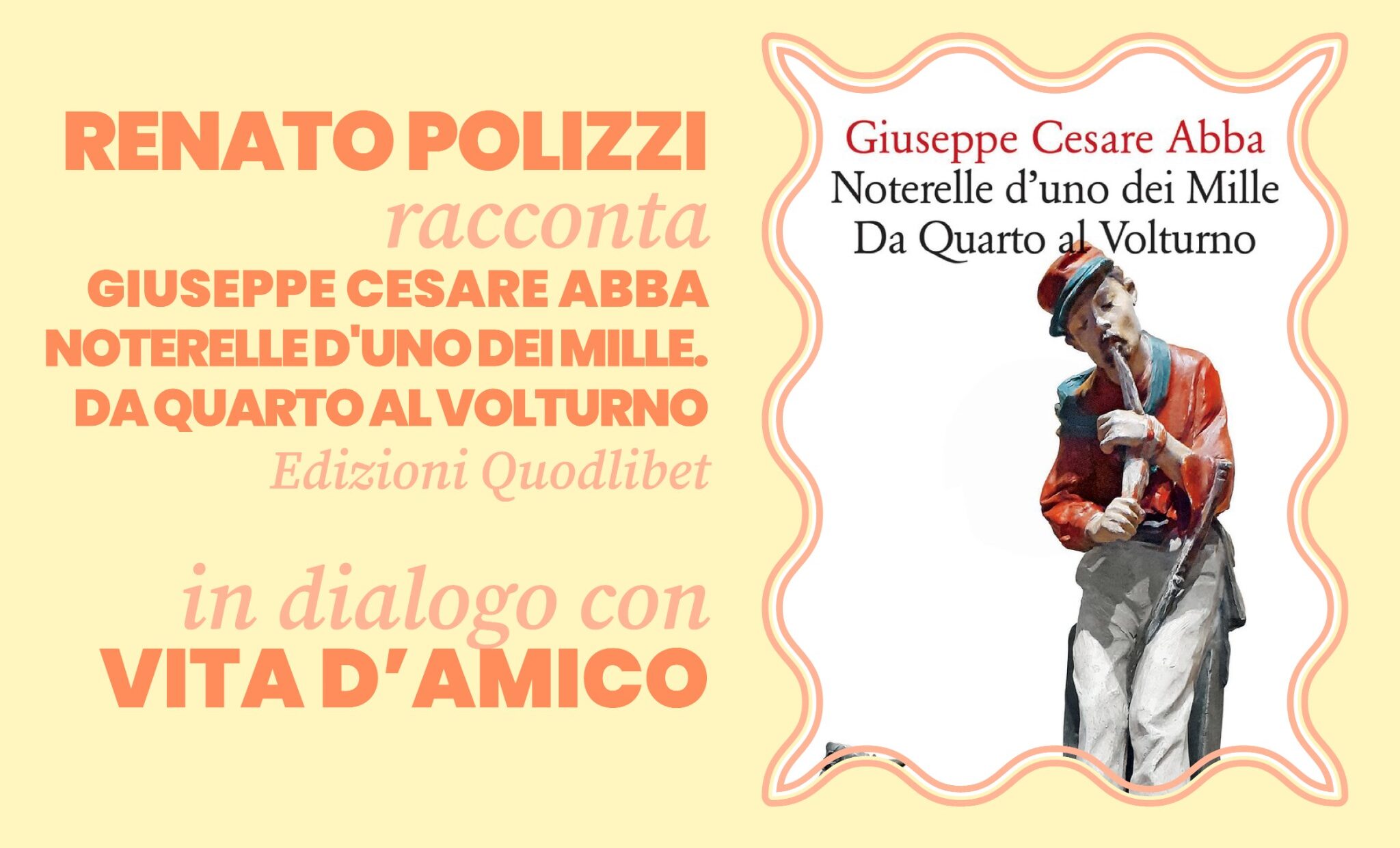 Marsala: Renato Polizzi presenta a Otium la nuova edizione del diario di Giuseppe Cesare Abba