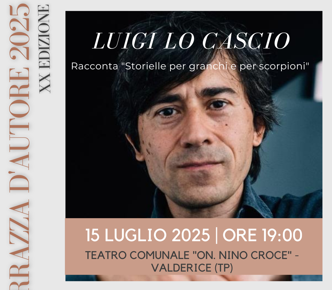 Luigi Lo Cascio inaugura la 20ª edizione di Terrazza d’Autore a Valderice