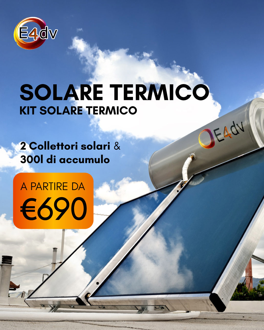 Energia pulita con E4dv: il solare termico la scelta che conviene