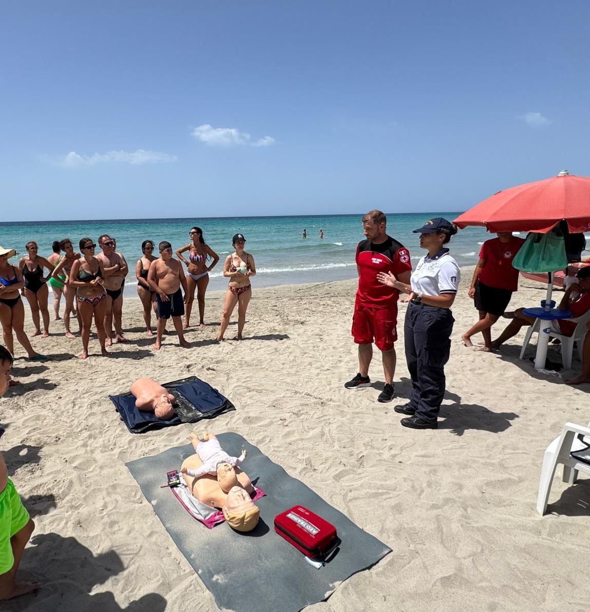Mazara del Vallo, esercitazione di soccorso in spiaggia per la Giornata Nazionale della Prevenzione del Rischio Annegamento