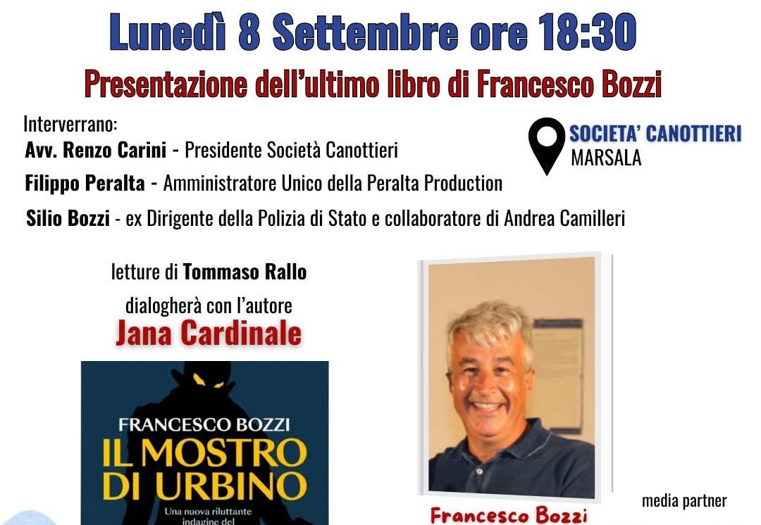 Francesco Bozzi presenta a Marsala il suo nuovo libro “Il Mostro di Urbino”