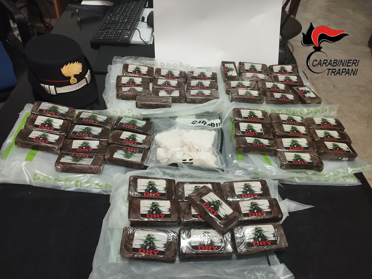 Trapani, coppia di alcamesi arrestata: avevano a bordo della macchina  sostanze stupefacenti