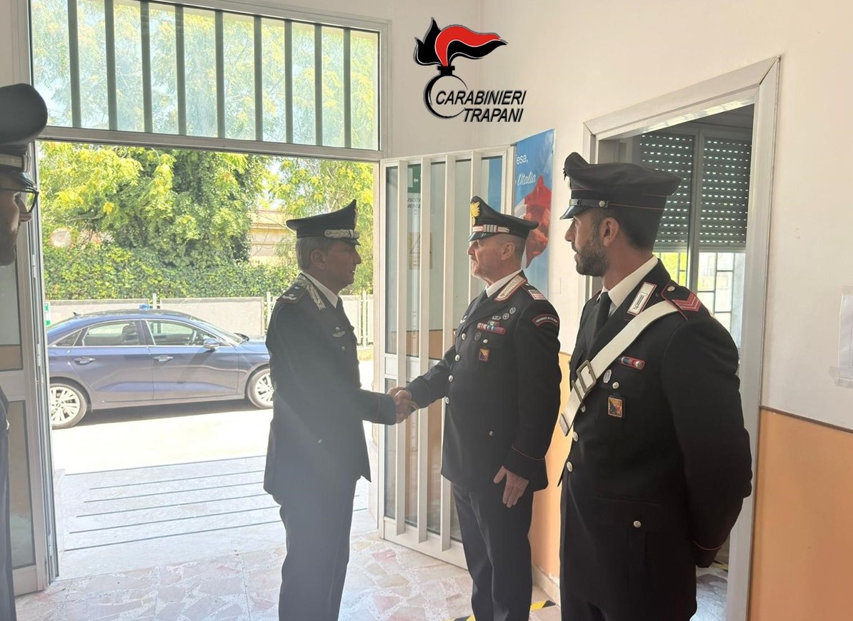 Il Comandante della Legione Carabinieri Sicilia incontra le compagnie di Trapani e Castelvetrano