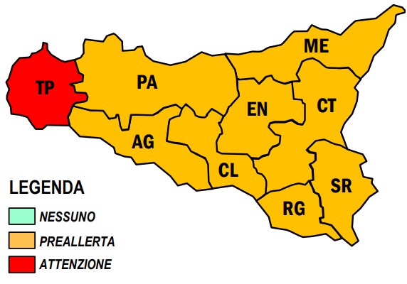 Lo scirocco alza il tiro in provincia di Trapani: torna l’allerta rossa per il rischio di incendi