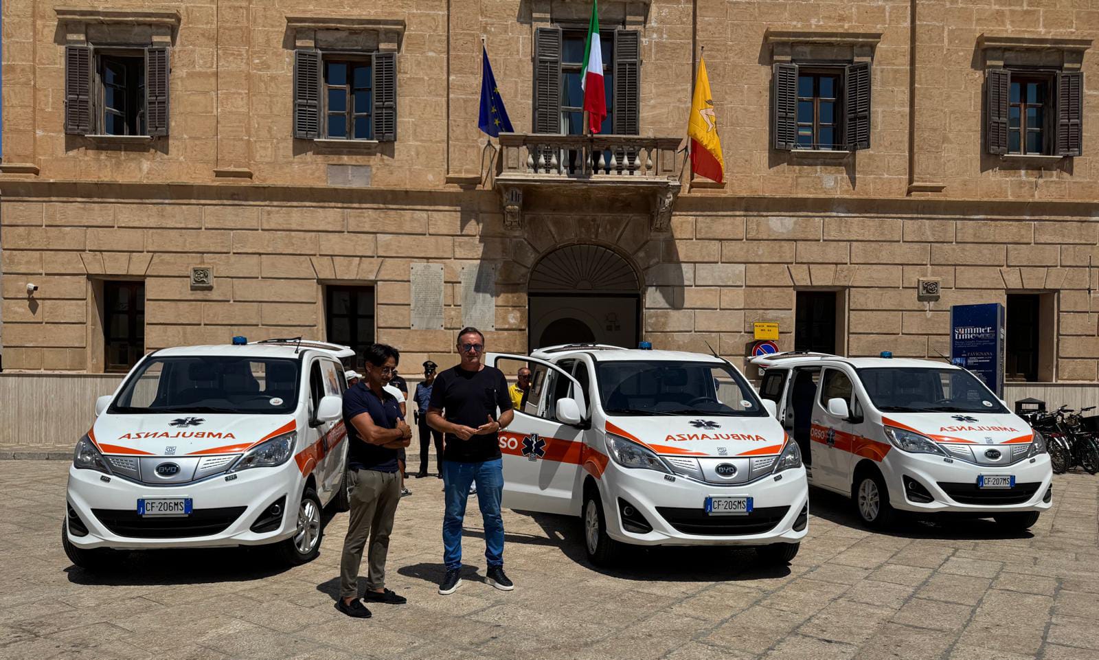 “Isole Green”: quattro mini-ambulanze elettriche per le Egadi e Pantelleria￼
