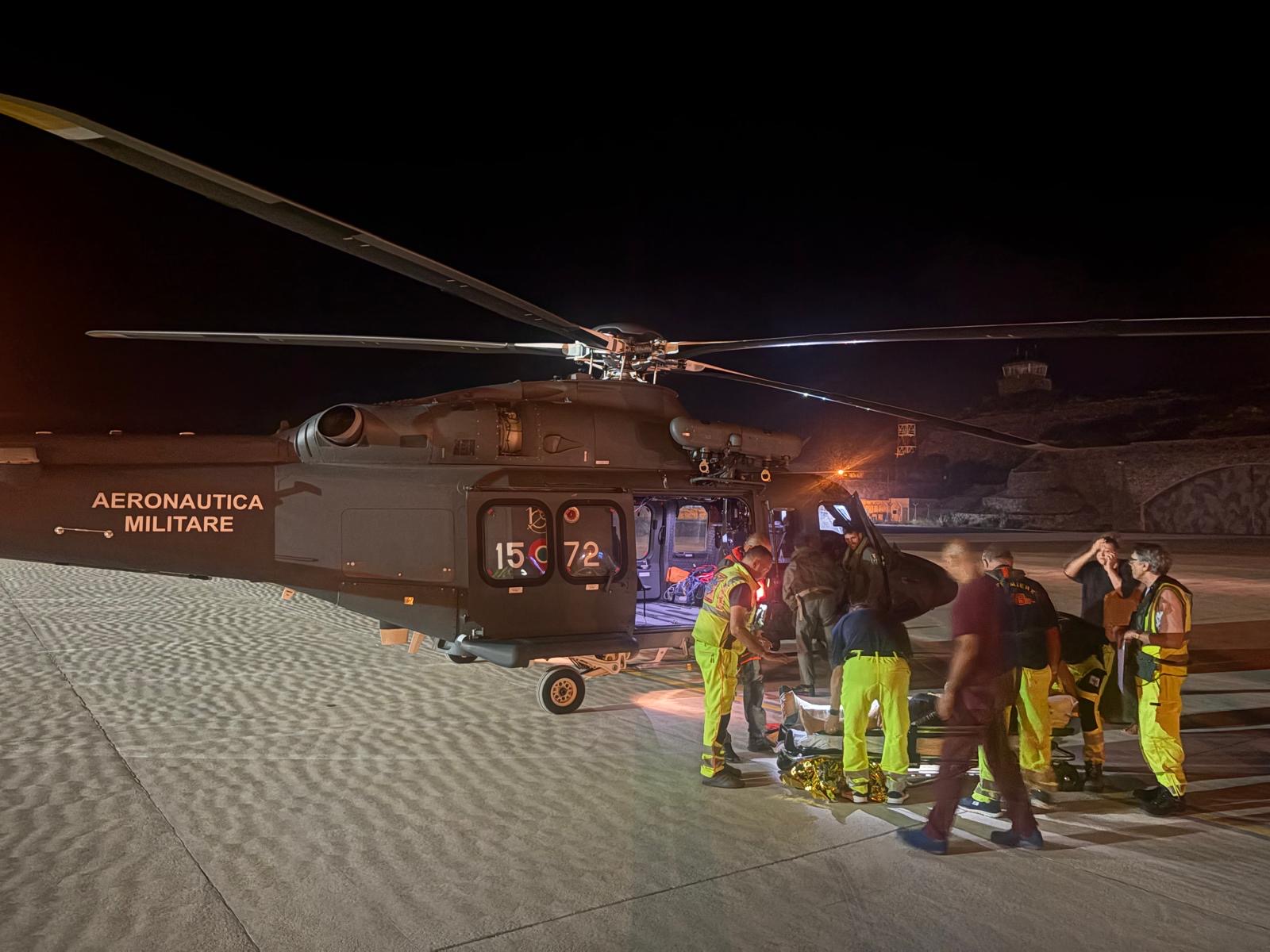 Elicottero dell’Aeronautica di Trapani effettua due salvataggi a Pantelleria