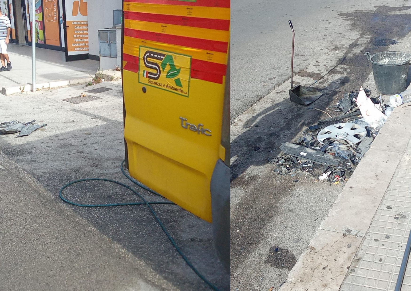 Marsala: incidente in via Trapani, detriti in strada: più auto coinvolte e feriti