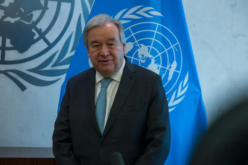 Guterres “Leader mondiali devono agire per la pace”