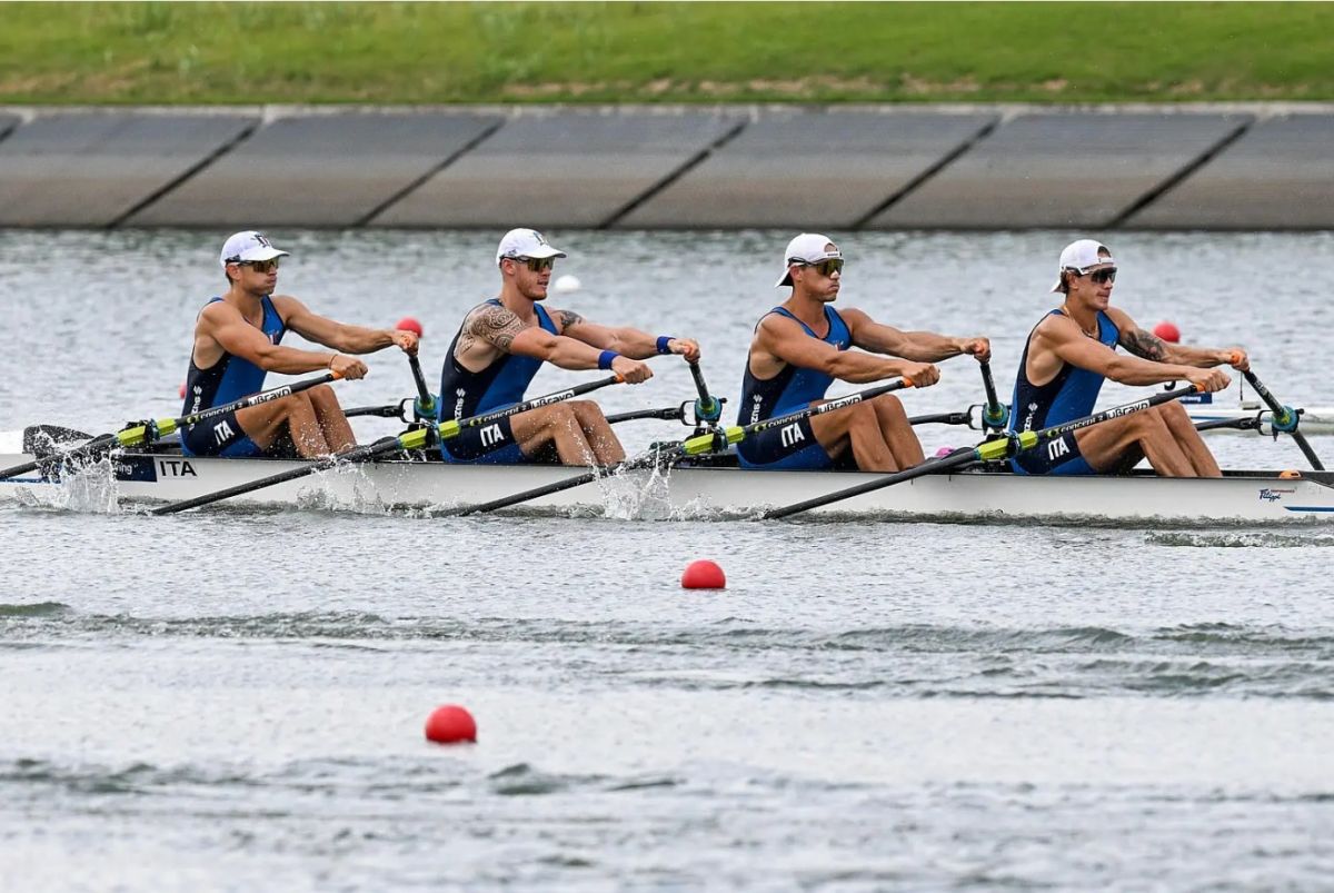 L’Italia del 4 di coppia vince i Mondiali con dedica a Mondelli