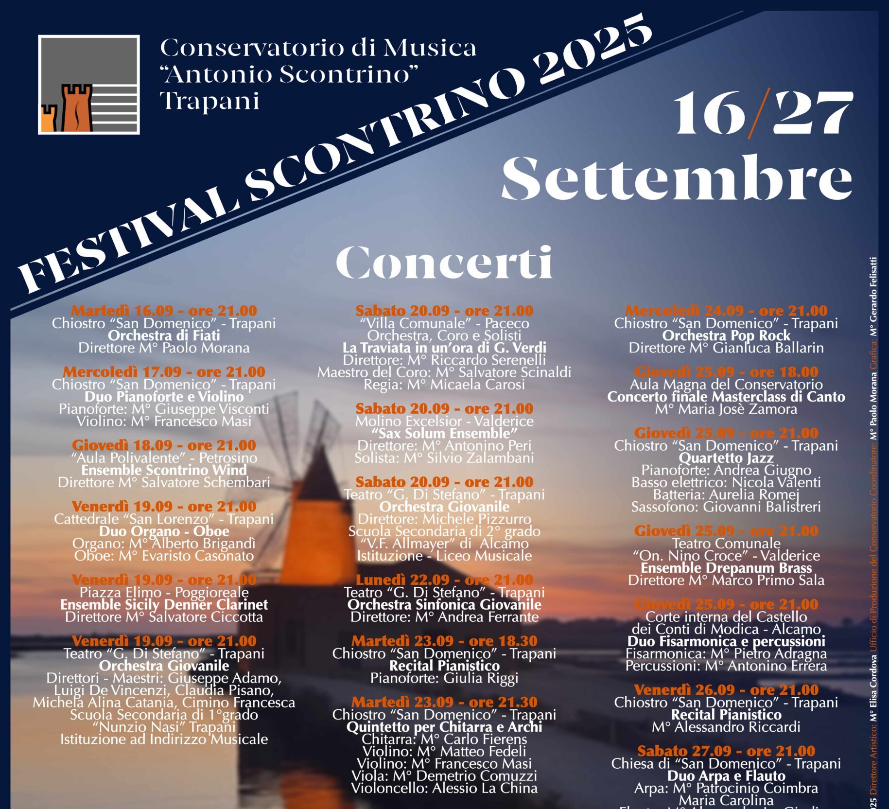 Festival Scontrino, tutti gli appuntamenti del Conservatorio trapanese