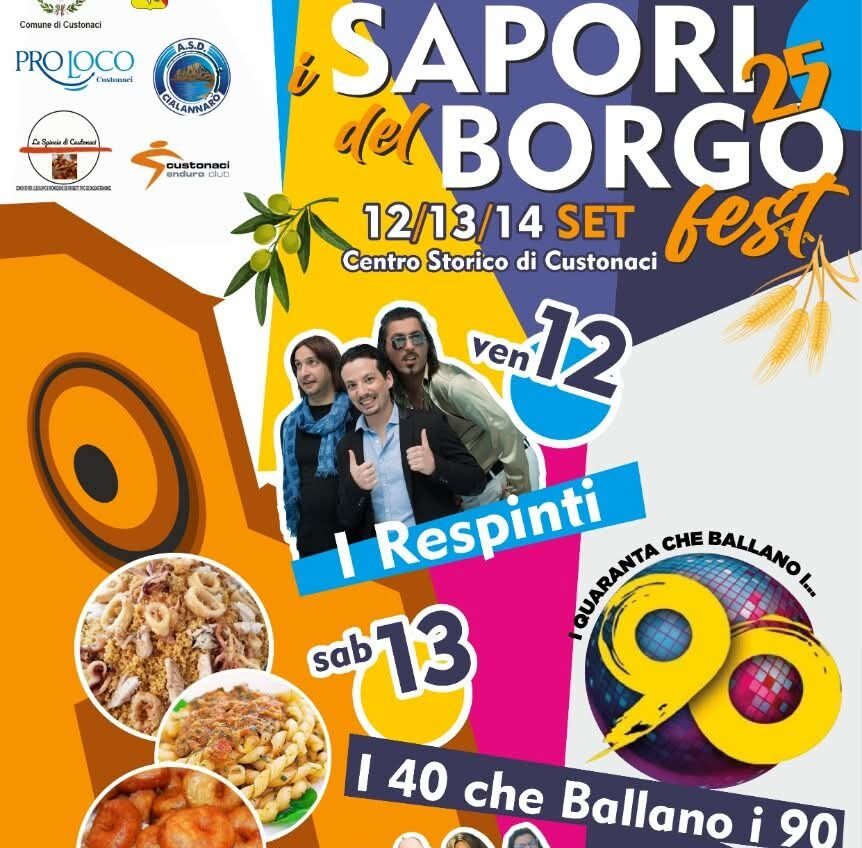 A Custonaci “I Sapori del Borgo 2025”, week end di enogastronomia e spettacoli