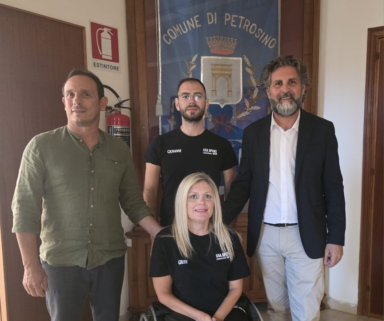 Giusy Barraco ricevuta al Comune di Petrosino dopo la qualifica ai Mondiali di Danza Paralimpica