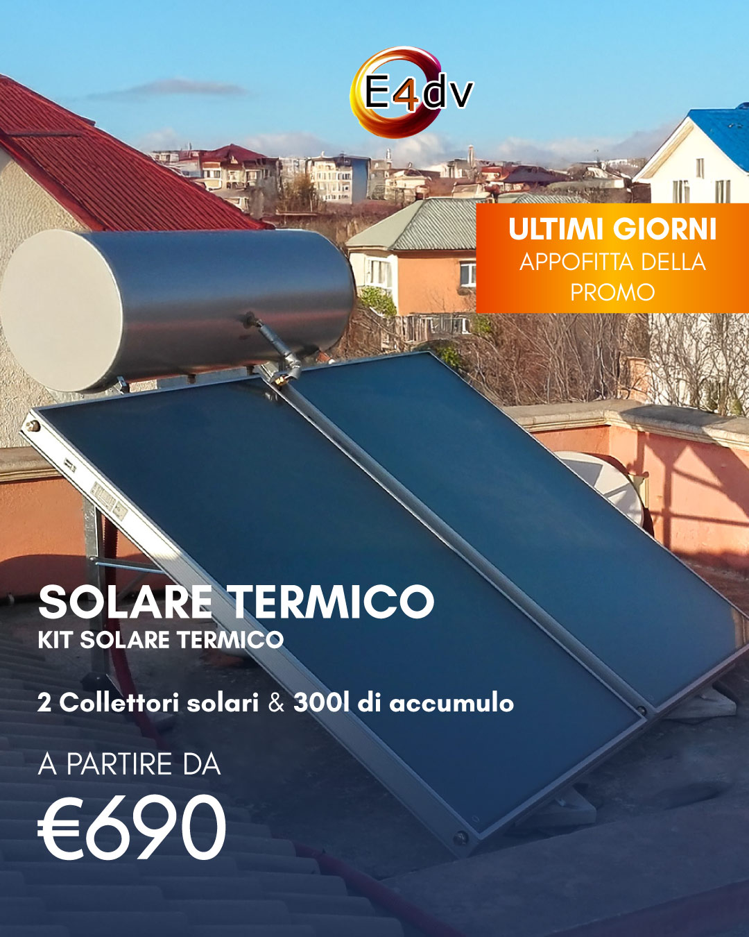 Solare Termico: con E4dv promo speciali per un futuro sostenibile
