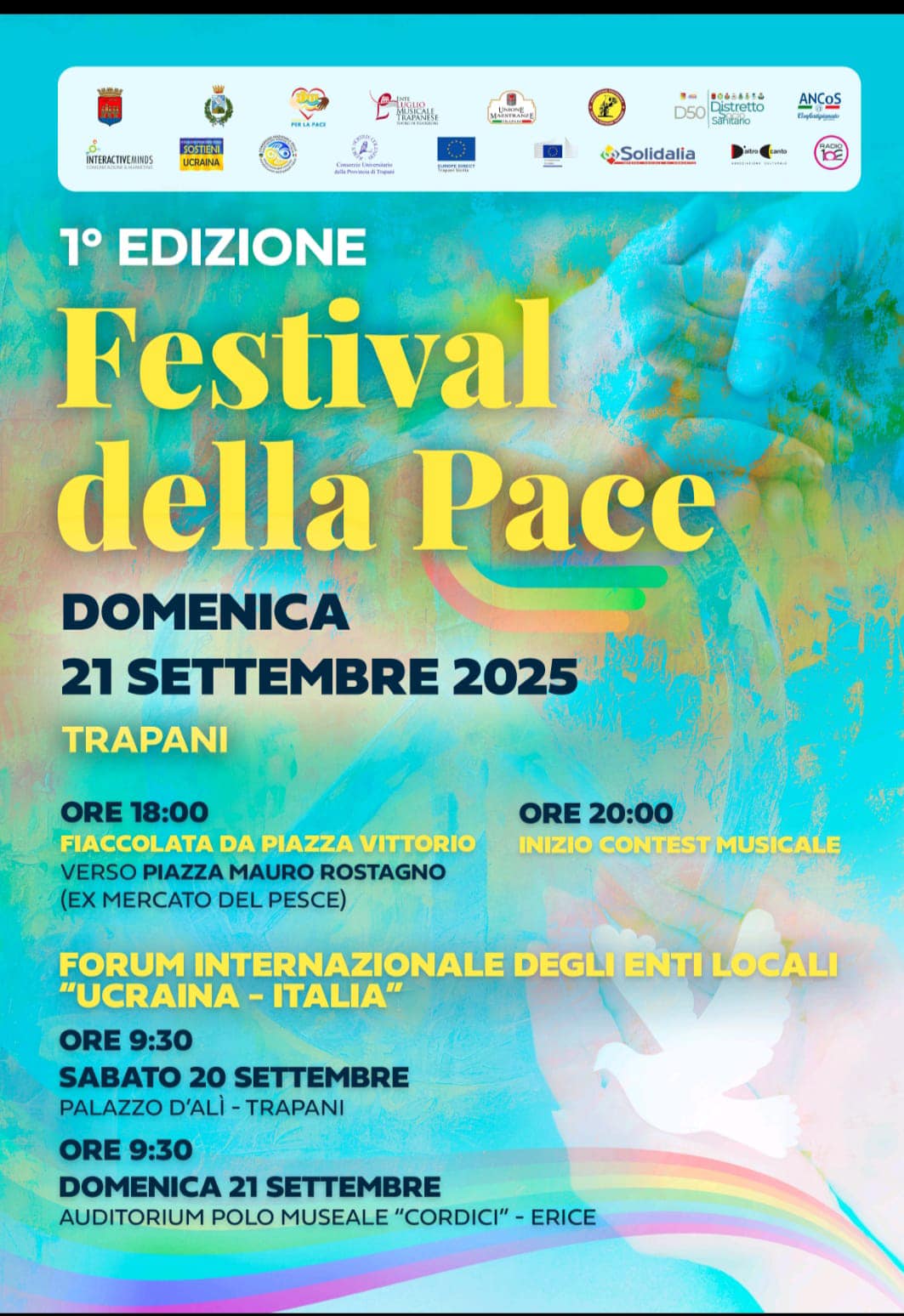 Trapani ed Erice si illuminano per la Giornata Internazionale della Pace