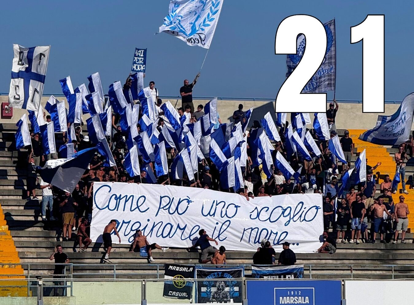 Il Marsala 1912 vince contro il Kamarat in un Municipale rinnovato e sempre più azzurro