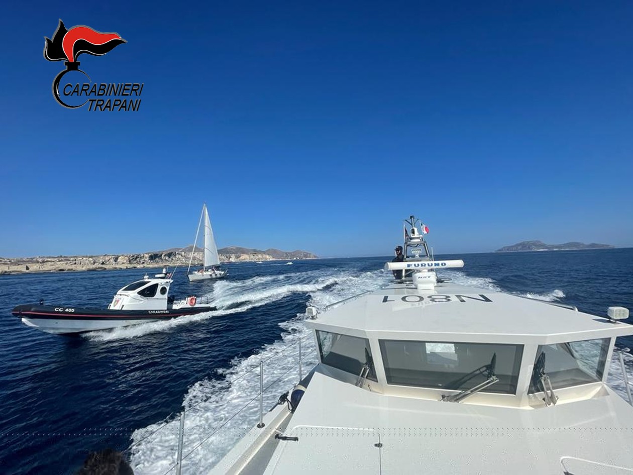 Nelle Egadi 30 sanzioni in estate per la navigazione in aree vietate