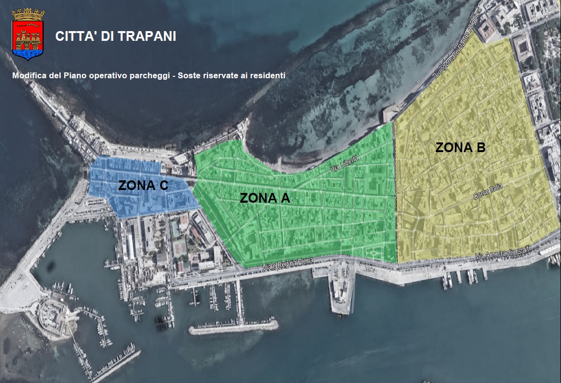 Trapani, svolta per la mobilità nel centro storico: via libera ai residenti nelle zone A, B e C