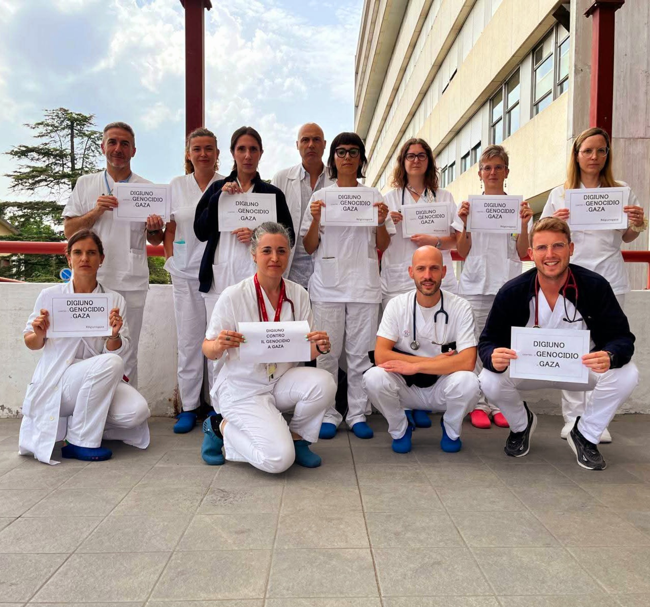 #DigiunoGaza, proteste davanti agli ospedali. Sit-in anche a Trapani