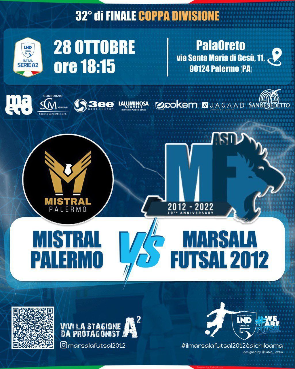 Tempo di Coppa Divisione per il Marsala Futsal atteso dal Mistral a Palermo