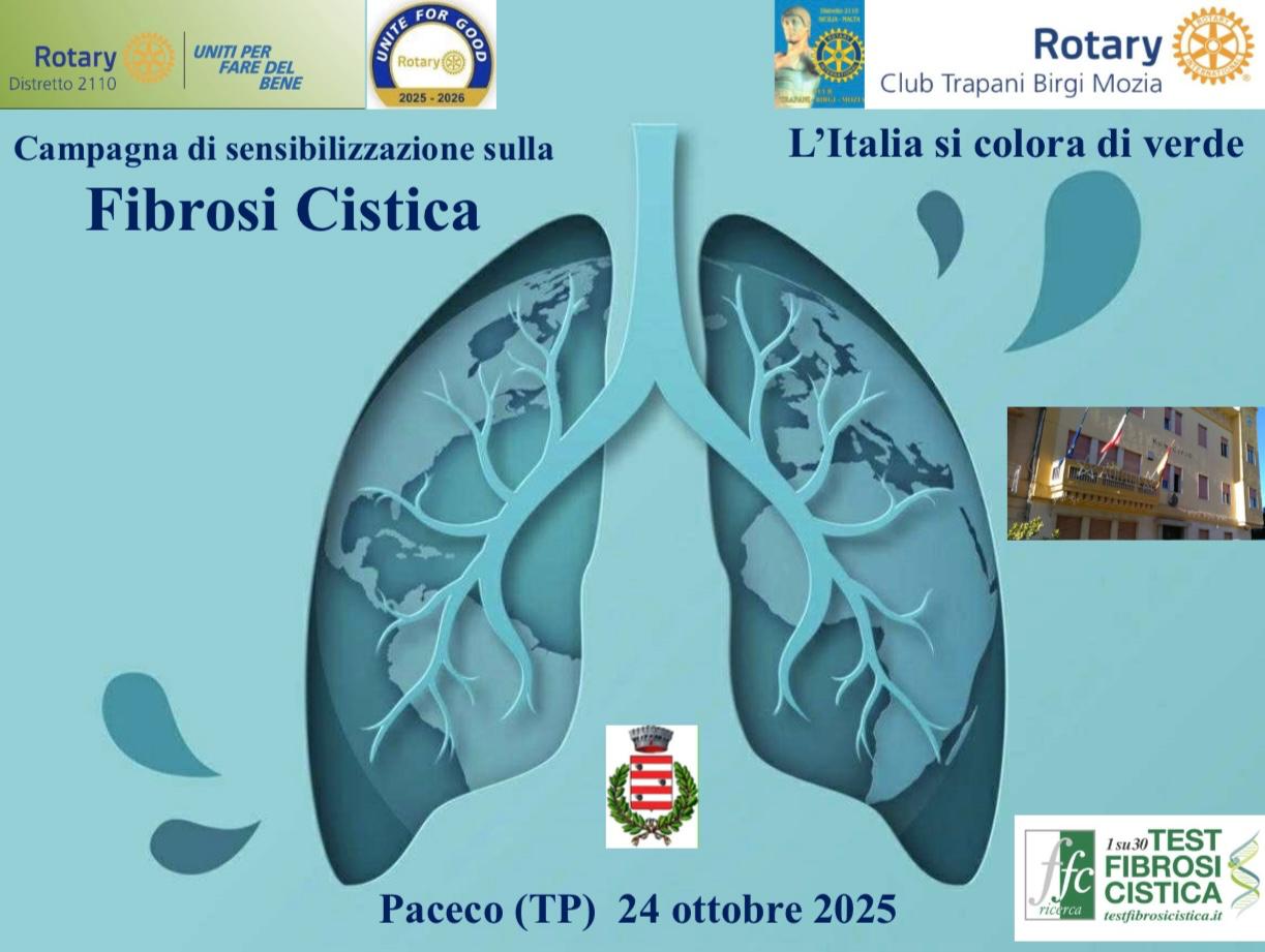 A Paceco e Campobello iniziative per la lotta alla Fibrosi Cistica