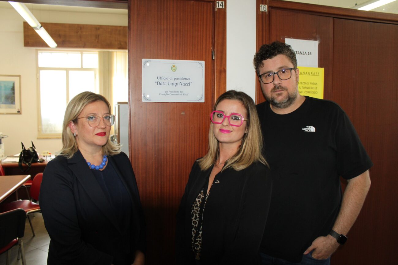 Erice: intitolato a Luigi Nacci l’Ufficio di Presidenza del Consiglio comunale