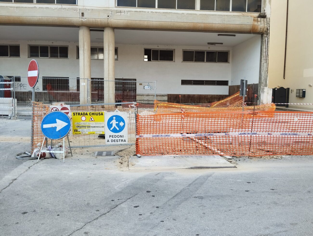 Marsala: lavori senza fine in via Verdi, prorogati i divieti di sosta e circolazione