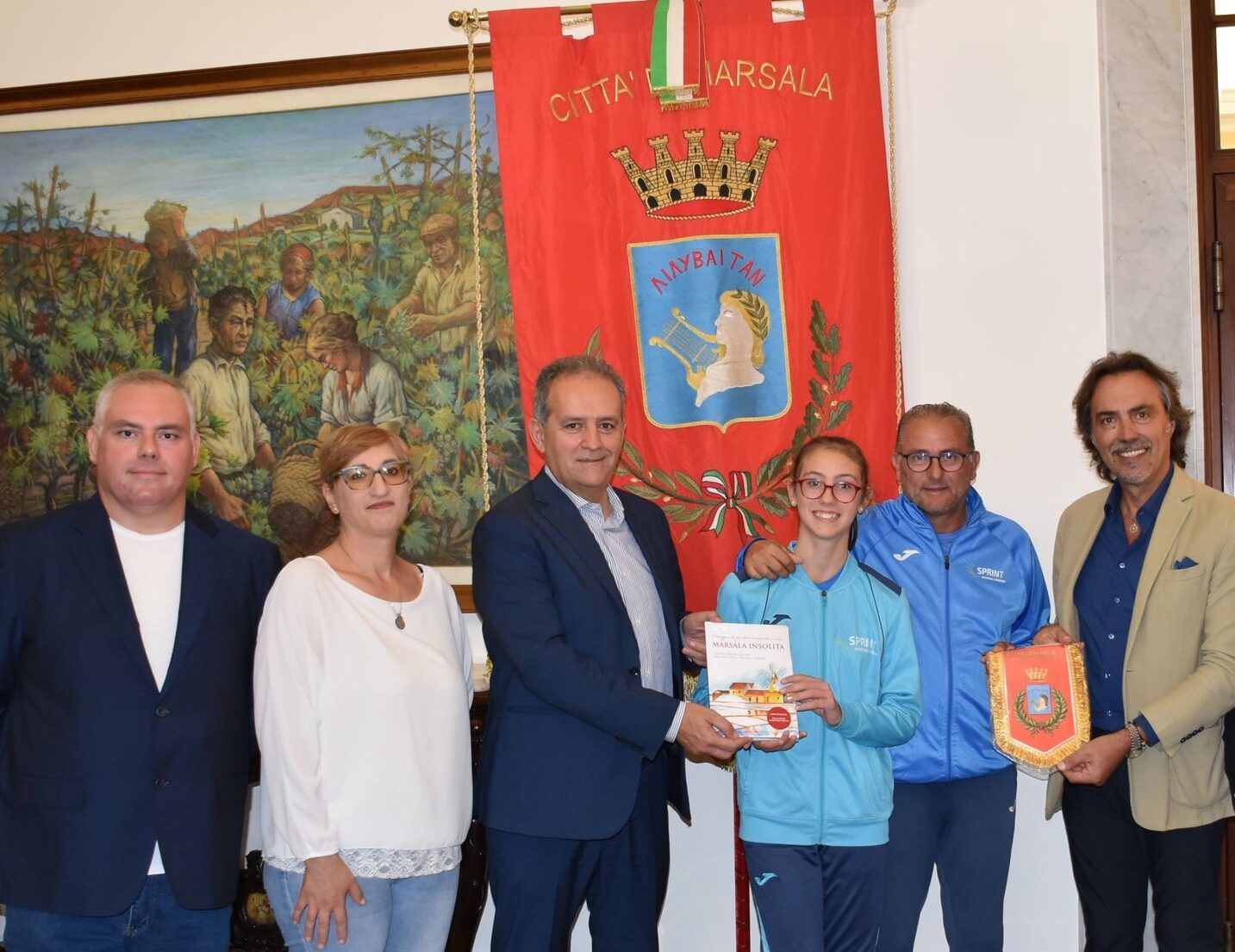 Marsala: la campionessa regionale di marcia Beatrice Luglio ricevuta in Municipio