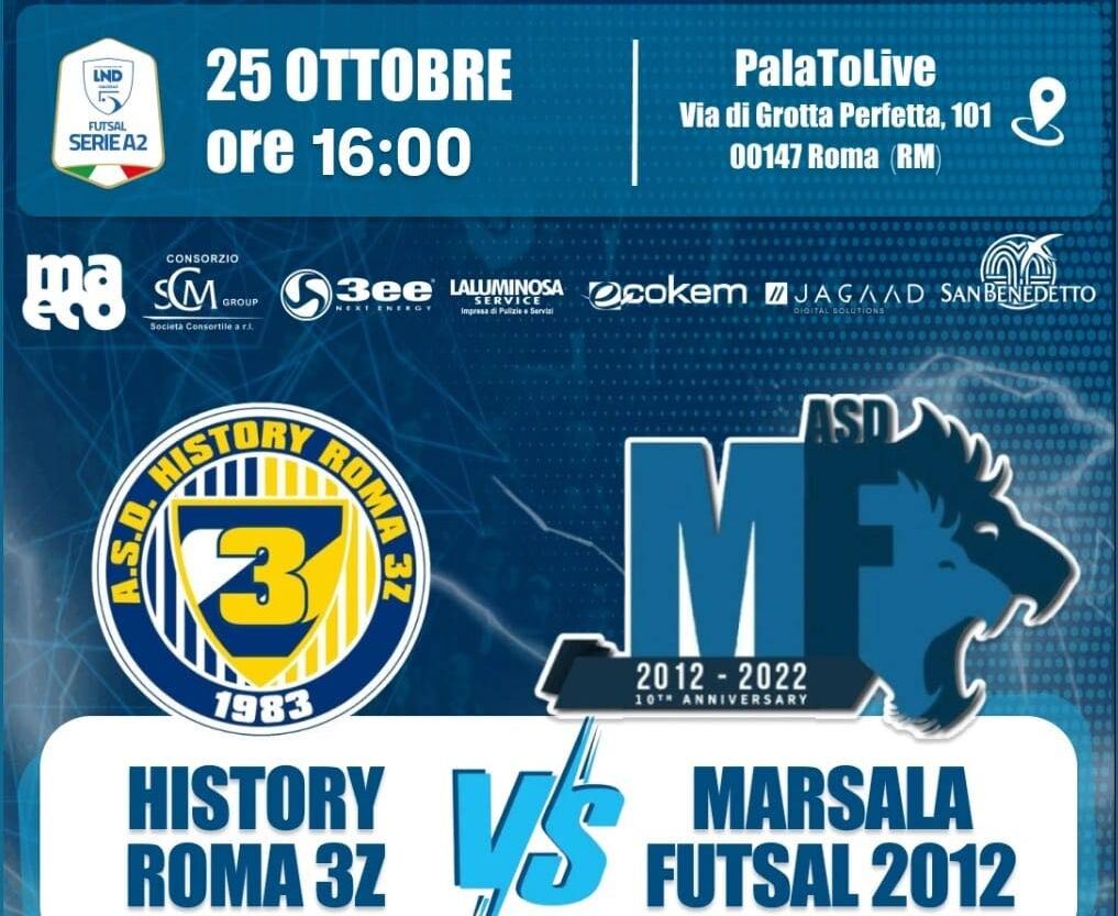 Marsala Futsal verso Roma, c’è l’History per la prima lunga trasferta