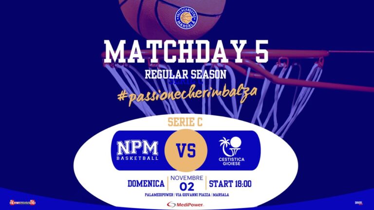 La Pallacanestro Marsala fa ritorno sul parquet di casa. Arriva la Cestistica Gioiese 